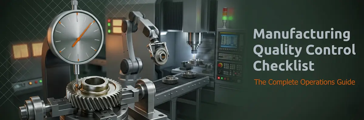 Manufacturing Quality Control Checklist: The Complete Operations Guide