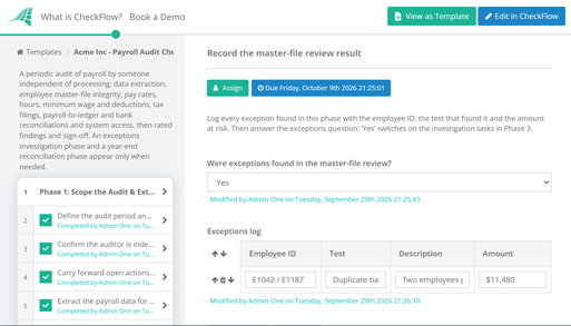 Payroll Audit Checklist