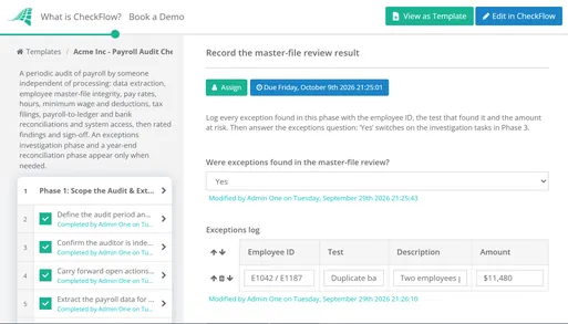 Payroll Audit Checklist