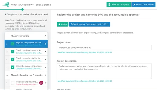 DPIA Checklist