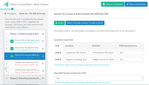 PCI DSS 4.0 Compliance Checklist