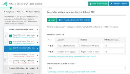 PCI DSS 4.0 Compliance Checklist