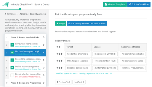 Security Awareness Training Template