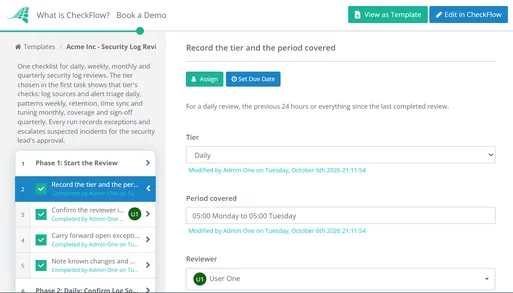 Security Log Review Checklist