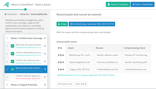 Vulnerability Management Template