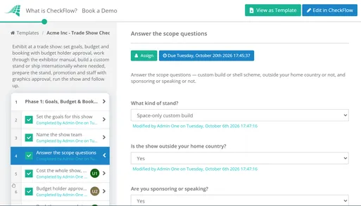 Trade Show Checklist