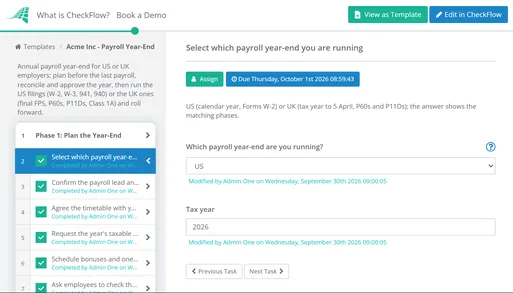 Payroll Year-End Checklist
