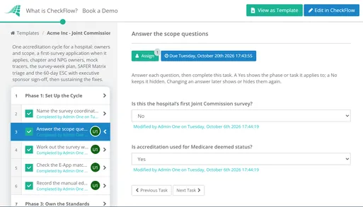 Joint Commission Survey Readiness Checklist