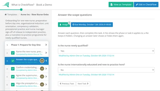 New Nurse Onboarding Checklist