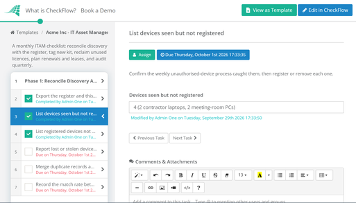 IT Asset Management Checklist