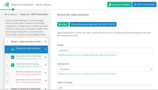 MSP Client Onboarding Checklist