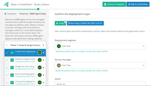 RMM Agent Deployment Checklist