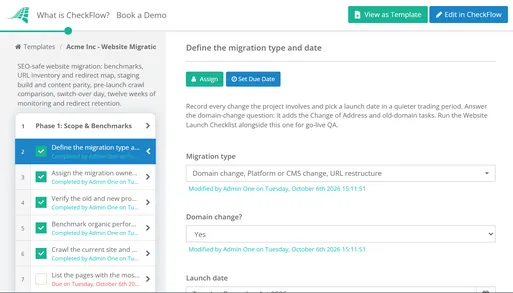 Website Migration Checklist