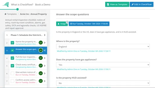 Annual Property Inspection Checklist