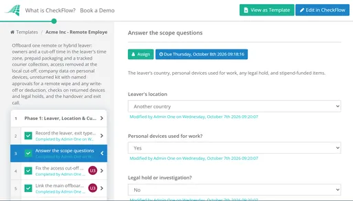 Remote Employee Offboarding Checklist