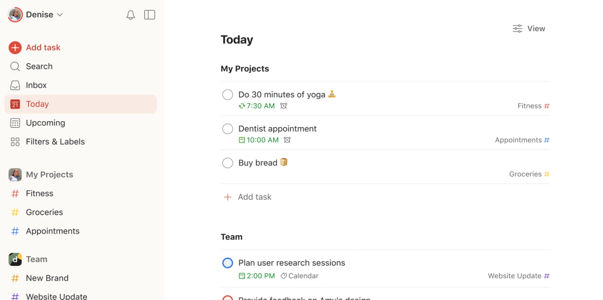 Todoist Dashboard