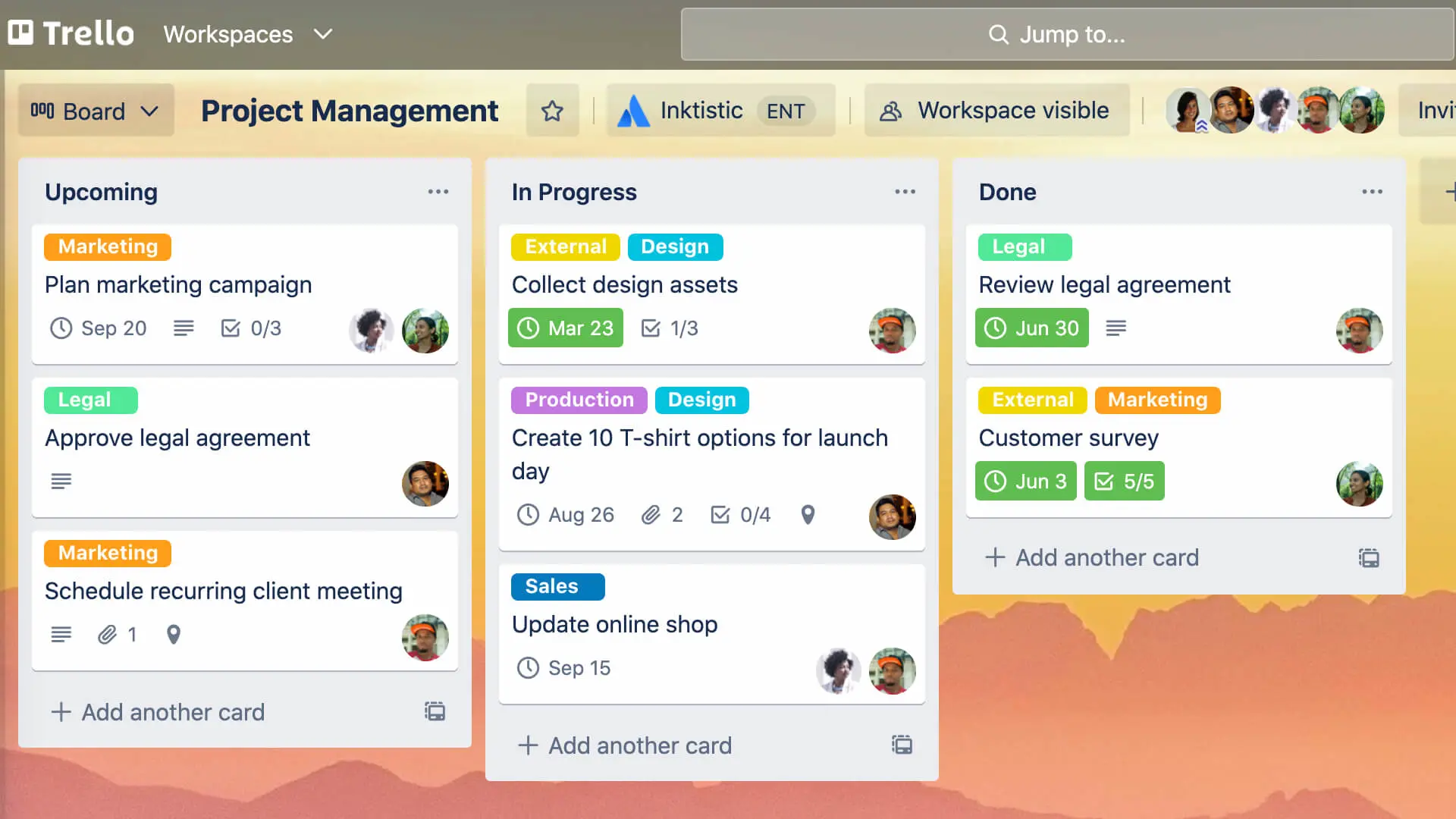 Trello Kanban Board